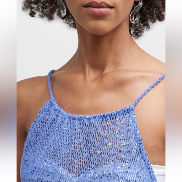 RAMY BROOK**Jayme Lavender Sequin Mesh Maxi Dress Swim Cover-Up***Small … - Picture 4 of 8